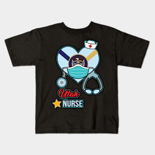 Utah Nurse - Love RN LPN CNA State Nursing Gift Kids T-Shirt